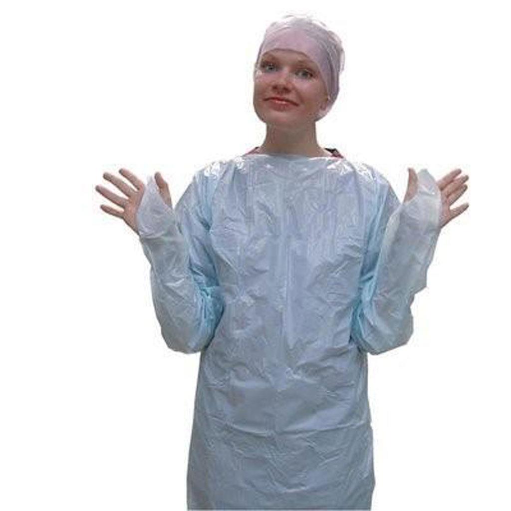 FULL SLEEVE THUMBLOOP DISP BACKLESS GOWN - CTS Dental Supplies